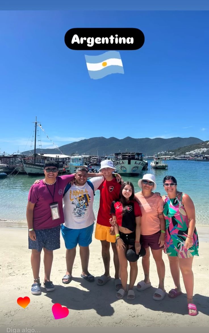 Família da Argentina no passeio privativo